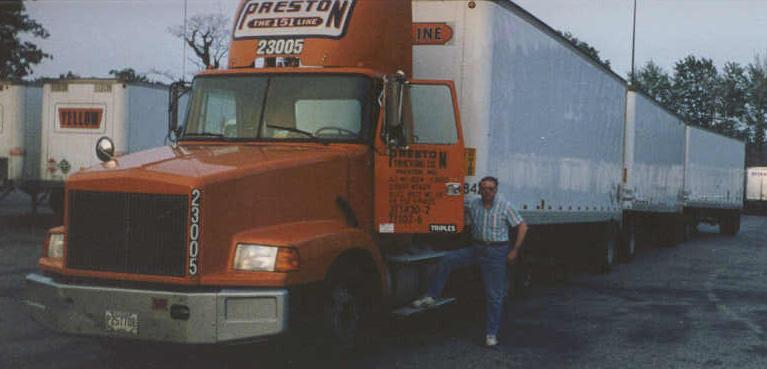 Drifter's Preston truck pulling triples